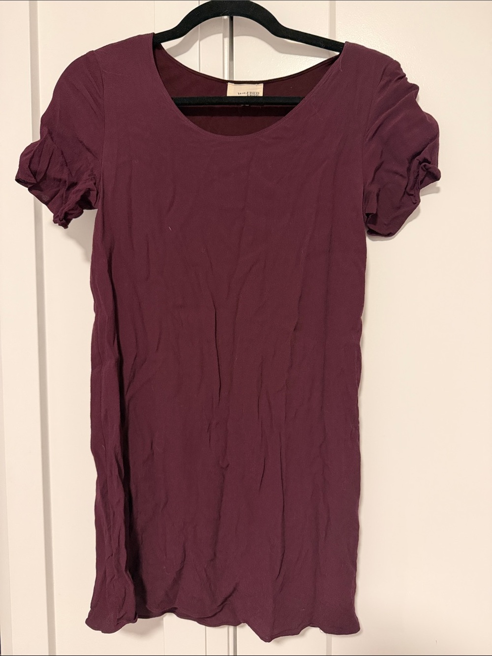 💕 ARITZIA WILFRED FREE - Women's Plum Tunic short sleeve top - XS X small